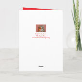 Carte de Noël "Pour Maman" Orange, Gingembre (Dos)
