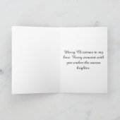 Carte de Noël pour mari (Intérieur)