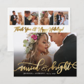 Carte de Noël pour mariés et jeunes mariés (Devant / Derrière)