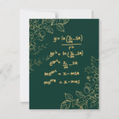 Carte de Noël pour mathématicien (Devant)