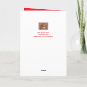Carte de Noël "Pour mon mari" Chèvre mignonne (Dos)