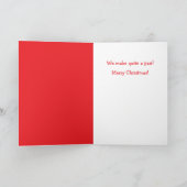 Carte de Noël "Pour mon mari" Chèvre mignonne (Intérieur)
