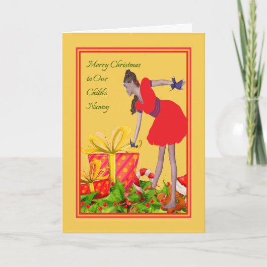 Carte de Noël pour nounou (Devant)