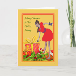 Carte de Noël pour nounou