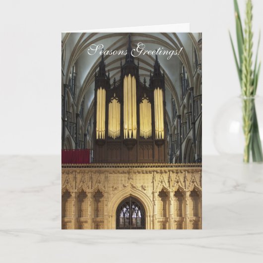 Carte de Noël pour orgue de la cathédrale de Linco (Devant)