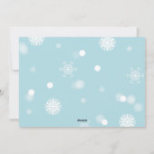 Carte de Noël pour ornements photo et flocons de n (Dos)