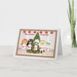 Carte de Noël pour Salon de Beauté