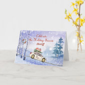 Carte de Noël pour Sheriff (Fleur jaune)