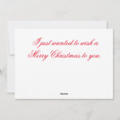 Carte de Noël pour un petit-fils (Dos)