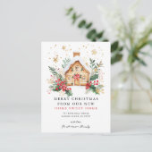 Carte de Noël pour une nouvelle maison (Debout devant)