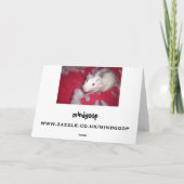 Carte de Noël POUR vos rats de compagnie! (Dos)