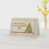 Carte de Noël pour votre merveilleuse tante (Fleur jaune)