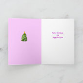 Carte de Noël pourpre (Intérieur)