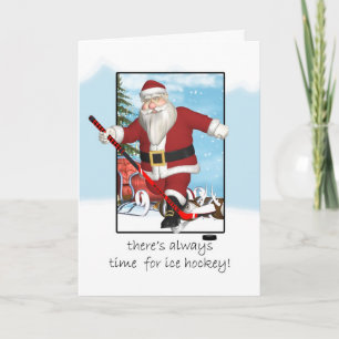 Carte de Noël, pratique en matière de hockey sur