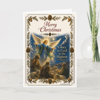 Carte de Noël - Proclamation de l'ange
