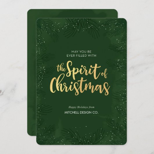 Carte de Noël professionnelle (Devant / Derrière)