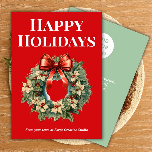 Carte de Noël professionnelle avec typographie gra