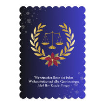 Carte de Noël professionnelle pour avocats