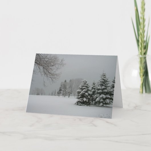 Carte de Noël "Profondeurs de l'hiver" (Devant)