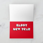 Carte de Noël psychédélique de guitare (Intérieur)