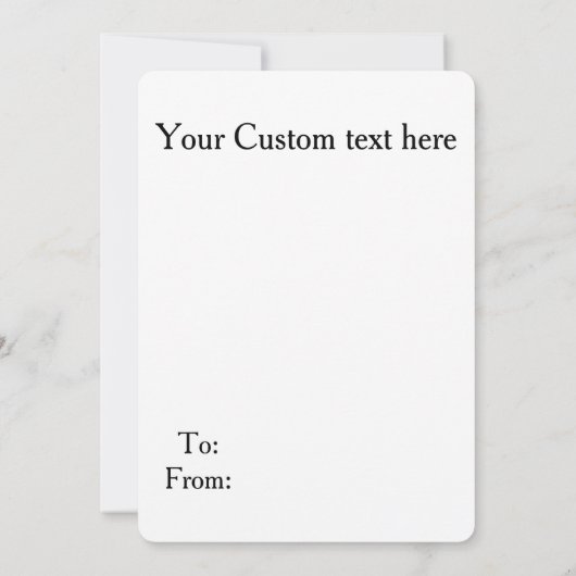 Carte de Noël Pug Vacances (Dos)