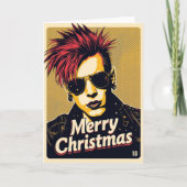 carte de Noël punk (Devant)