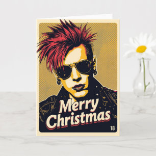 carte de Noël punk