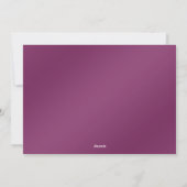 Carte de Noël Purple Gold (Dos)