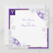 Carte de Noël Purple Soul (Dos)