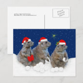 Carte de Noël : Qu'il neige (Devant / Derrière)
