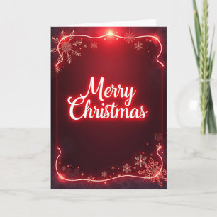 Carte de Noël Radiant Script
