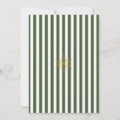 Carte de Noël rayée avec sapin (Dos)