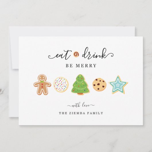 Carte de Noël Recette (Devant)