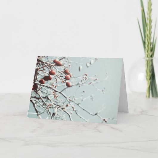 Carte de Noël Red Berries (Devant)