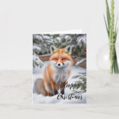 Carte de Noël Red Fox (Devant)