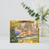 Carte de Noël Red Fox (Debout devant)