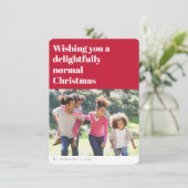 Carte de Noël Red Funy Photo (Debout devant)