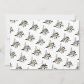 Carte de Noël Red Happy Holidays (Dos)