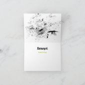 Carte de Noël Red Ho Ho Cartoon Slug Escargot (Intérieur)