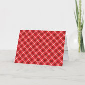 Carte de Noël Red Holiday Plaid (Verso)