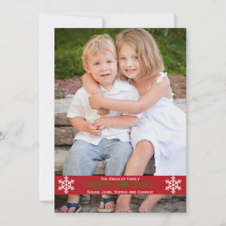 Carte de Noël Red Ribbon