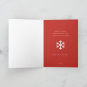 Carte de Noël Red Snowflon (Intérieur)