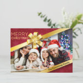 Carte de Noël Red Snowflop (Debout devant)