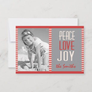 Carte de Noël Red Stripes