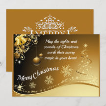Carte de Noël réglable
