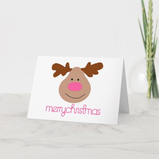 Carte de Noël Reindeer (Devant)