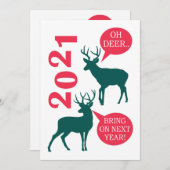 Carte de Noël Reindeer 2021 (Devant / Derrière)