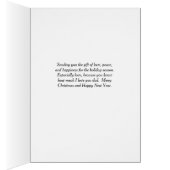 Carte de Noël Reindeer pour papa (Intérieur (Droit))