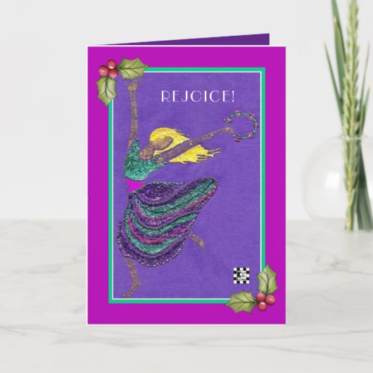 Carte de Noël Rejoice Dancer (Devant)