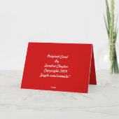 Carte de Noël/Réjouissez-vous (Dos)